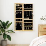 Vidaxl armoire  bijoux avec miroir murale 37, 5x10x106 cm