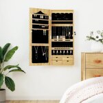 Vidaxl armoire  bijoux avec miroir murale 37, 5x10x90 cm