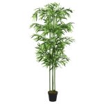 Vidaxl bambou artificiel 384 feuilles 120 cm vert