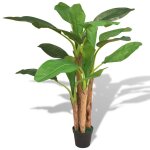 Vidaxl bananier artificiel avec pot 175 cm vert