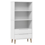 Vidaxl bibliothèque molde blanc 85x35x170, 5 cm bois massif de pin Vidaxl bibliothèque molde blanc 85x35x170, 5 cm bois massif de pin