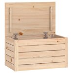 Vidaxl bote de rangement 59, 5x36, 5x33 cm bois massif de pin
