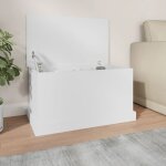 Vidaxl boîte de rangement blanc 70x40x38 cm bois d'ingénierie Vidaxl boîte de rangement blanc 70x40x38 cm bois d'ingénierie