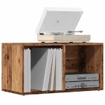 Vidaxl boîtes de rangement lp vieux bois 69, 5x34x36 cm bois ingénierie Vidaxl boîtes de rangement lp vieux bois 69, 5x34x36 cm bois ingénierie
