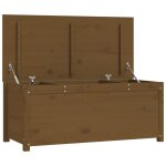 Vidaxl bote de rangement marron miel 110x50x45, 5cm bois massif de pin