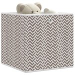 Vidaxl botes de rangement pliables 4 pcs 32x32x32 cm tissu intiss