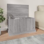 Vidaxl bote de rangement sonoma gris 70x40x38 cm bois d'ingnierie