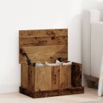 Vidaxl bo�tes de rangement vieux bois 30x50x28 cm bois d'ing�nierie