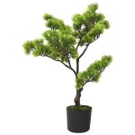 Vidaxl bonsa de pin artificiel avec pot 60 cm vert