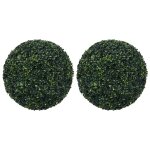Vidaxl boules de buis artificielles 2 pcs 52 cm