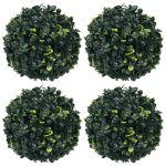Vidaxl boules de buis artificielles 4 pcs 12 cm