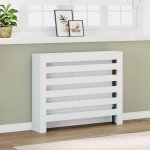 Vidaxl cache - radiateur blanc 104x20x82 cm bois d'ing�nierie