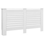 Vidaxl cache - radiateur blanc 152x19x81, 5 cm mdf