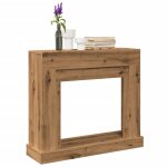 Vidaxl cadre de chemin�e ch�ne artisanal 100x30x87, 5cm bois ing�nierie