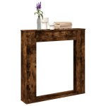 Vidaxl cadre de cheminée chêne fumé 100x20x100 cm bois d'ingénierie Vidaxl cadre de cheminée chêne fumé 100x20x100 cm bois d'ingénierie
