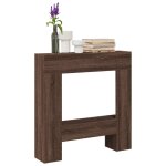 Vidaxl cadre de chemin�e ch�ne marron 81x18x82 cm bois d'ing�nierie