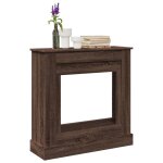 Vidaxl cadre de chemin�e ch�ne marron 90x30x90 cm bois d'ing�nierie