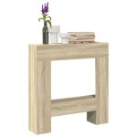 Vidaxl cadre de chemin�e ch�ne sonoma 81x18x82 cm bois d'ing�nierie