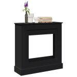 Vidaxl cadre de chemin�e noir 90x30x90 cm bois d'ing�nierie
