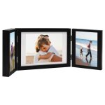 Vidaxl cadre photo dpliable noir 28x18 cm + 2x(13x18 cm)