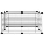 Vidaxl cage animaux de compagnie a 8 panneaux noir 35x35 cm acier Vidaxl cage animaux de compagnie a 8 panneaux noir 35x35 cm acier