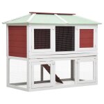 Vidaxl cage double pour animaux rouge bois Vidaxl cage double pour animaux rouge bois