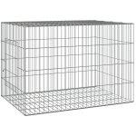Vidaxl cage a lapin 78x54x54 cm fer galvanis