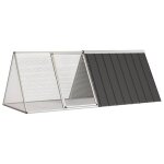 Vidaxl cage pour lapin anthracite 201, 5x80, 5x71 cm acier galvanis