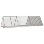 Vidaxl cage pour lapin gris 302, 5x80, 5x71 cm acier galvanis