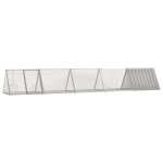Vidaxl cage pour lapin gris 504, 5x80, 5x71 cm acier galvanis