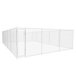Vidaxl chenil extrieur pour chiens acier galvanis 950x570x185 cm