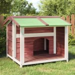 Vidaxl chenil moka 96x87x80, 5 cm bois de pin solide