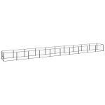 Vidaxl chenil noir 10 m2 acier