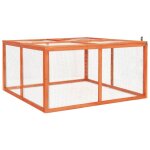 Vidaxl clapier 124x120x60 cm bois de sapin massif