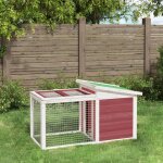 Vidaxl clapier moka 100, 5x54x55 cm bois de pin massif