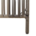 Vidaxl cloison de séparation 3 panneaux gris résine tressée Vidaxl cloison de séparation 3 panneaux gris résine tressée
