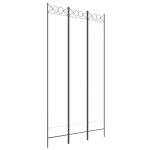 Vidaxl cloison de sparation 3 panneaux blanc 120x220 cm tissu