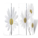 Vidaxl cloison de sparation pliable 160 x 170 cm fleur