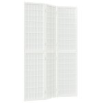 Vidaxl cloison de sparation pliable 3 panneaux 120x170 cm blanc