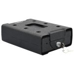 Vidaxl coffre de sécurité noir métal petit verrous coffre de sécurité Vidaxl coffre de sécurité noir métal petit verrous coffre de sécurité