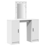 Vidaxl coiffeuse blanche avec éclairage led 102x33x135 cm Vidaxl coiffeuse blanche avec éclairage led 102x33x135 cm
