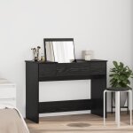 Vidaxl coiffeuse avec miroir chne noir 100x45x76 cm