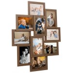 Vidaxl collage de cadres photo de photo 10x(10x15 cm) marron clair mdf Vidaxl collage de cadres photo de photo 10x(10x15 cm) marron clair mdf