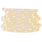Vidaxl cordon lumineux avec 1200 led blanc chaud 50 m pvc