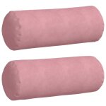 Vidaxl coussins d'accent 2 pcs rose � 25 x 70 cm
