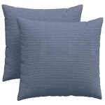 Vidaxl coussins de canap� 2 pcs bleu 45 x 45 cm