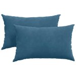 Vidaxl coussins de canap� 2 pcs bleu 50 x 30 cm