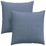 Vidaxl coussins de canap� 2 pcs bleu 60 x 60 cm