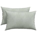 Vidaxl coussins de canap� 2 pcs gris clair 60 x 40 cm