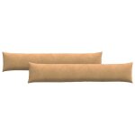Vidaxl coussins de canap� 2 pcs marron 200 x 40 cm